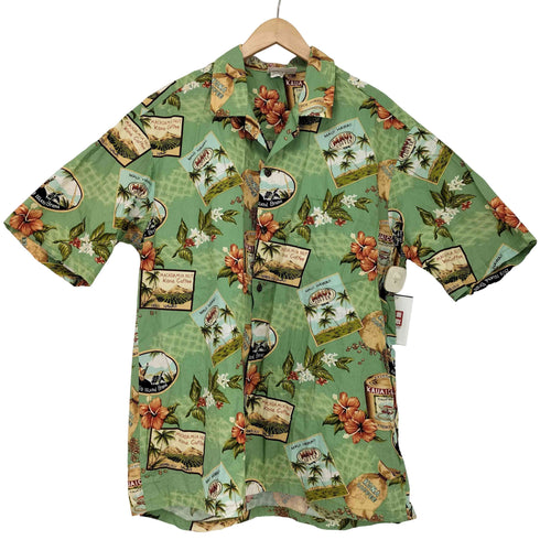 Winnie Fashion 総柄 コットン アロハシャツ メンズ JPN:XL