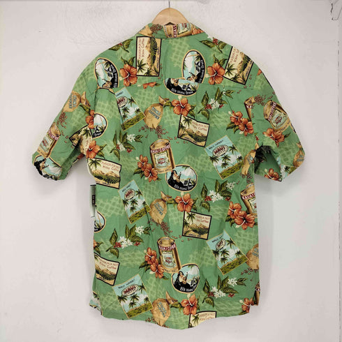 Winnie Fashion 総柄 コットン アロハシャツ メンズ JPN:XL