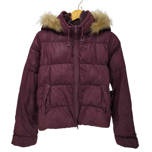 TTU 00s Y2K 短丈 ダブルジップ ファー ダウンジャケット メンズ JPN:M