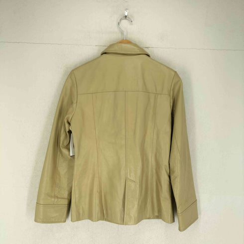 ボールジー BALLSEY cow leather カウレザーショート比翼ステンカラーコート レディース
