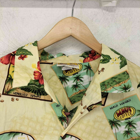 Winnie Fashion 総柄 コットン アロハシャツ メンズ JPN:XL