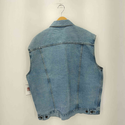 AUSTIN JEANS 香港製 ライトウォッシュ ノースリーブ デニムジャケット メンズ XL