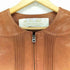 bon vieux temps lamb leather ラムレザープリーツデザインレースレイヤードジャケット レディース 1