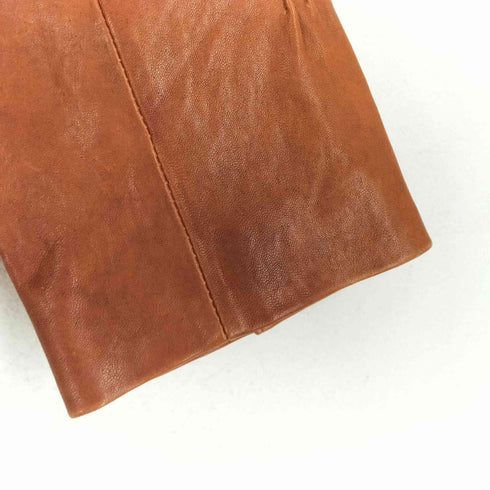bon vieux temps lamb leather ラムレザープリーツデザインレースレイヤードジャケット レディース 1