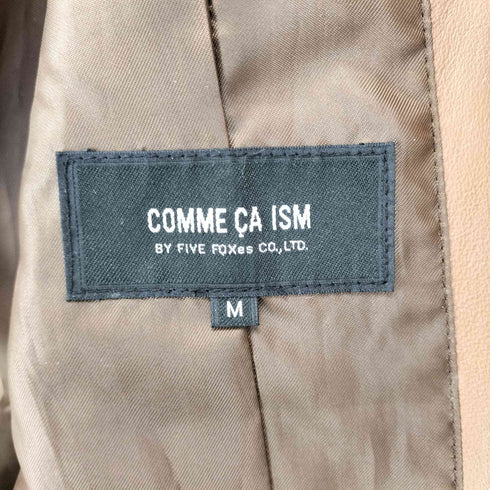 コムサイズム COMME CA ISM pig leather ピッグレザー3Bテーラードジャケット メンズ M