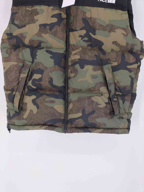 ザノースフェイス THE NORTH FACE ヌプシベスト 迷彩 カモフラ メンズ import:L