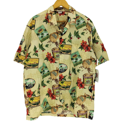 Winnie Fashion 総柄 コットン アロハシャツ メンズ JPN:XL