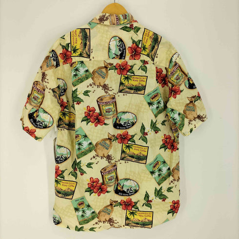 Winnie Fashion 総柄 コットン アロハシャツ メンズ JPN:XL