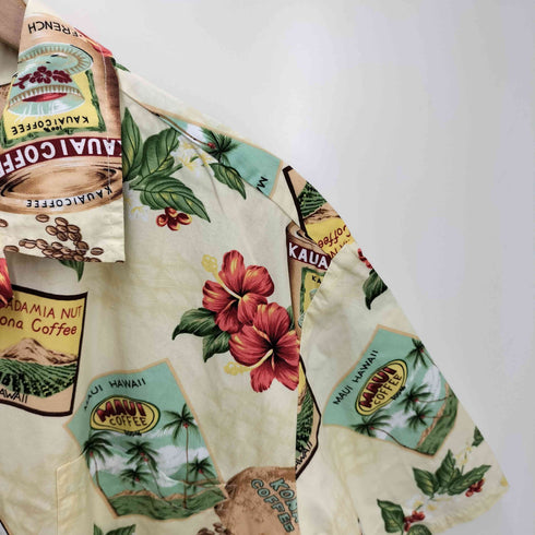 Winnie Fashion 総柄 コットン アロハシャツ メンズ JPN:XL