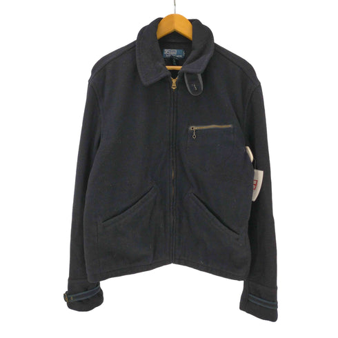 ポロバイラルフローレン Polo by RALPH LAUREN 90-00S ベル型 TALONジップ ウール ナイロン スポーツ ジャケット メンズ import:M