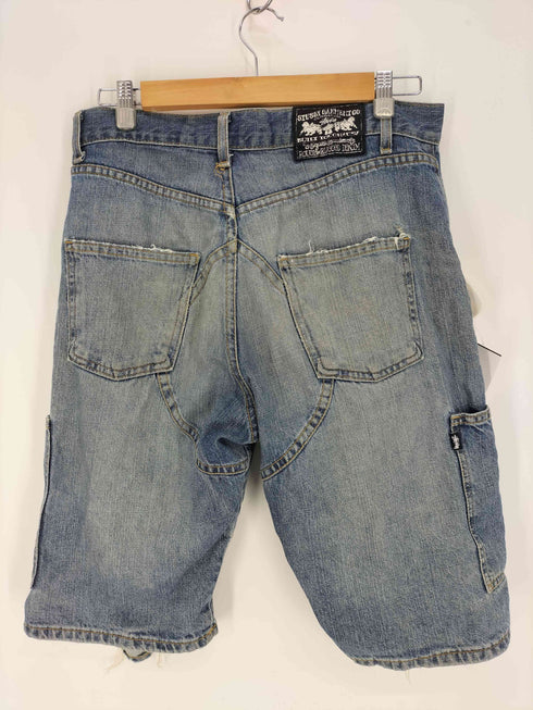 ステューシー Stussy カナダ製 ROUGH&RUGGED DENIM ラフ&ラギッドデニム リメイク ショート デニム パンツ メンズ US:30-31
