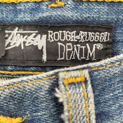 ステューシー Stussy カナダ製 ROUGH&RUGGED DENIM ラフ&ラギッドデニム リメイク ショート デニム パンツ メンズ US:30-31
