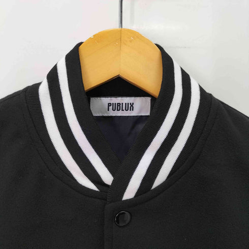 パブリュクス PUBLUX 別注メルトン メジャーリーグベースボール フェイクレザースタジャン メンズ import:M