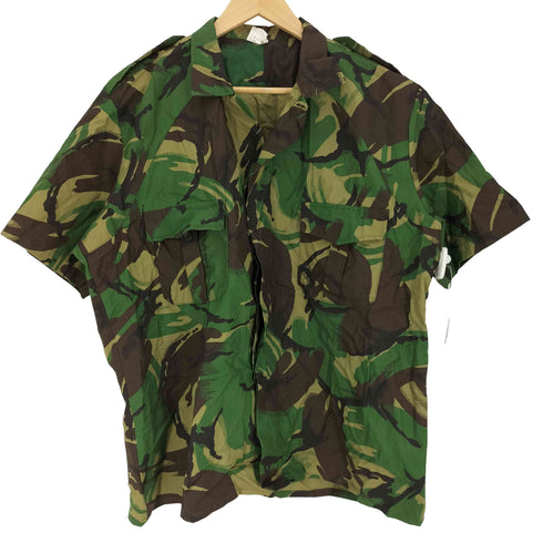 ユーロミリタリー Euro military ポルトガル軍 リップストップ カモ柄 ミリタリーシャツ メンズ EUR:44