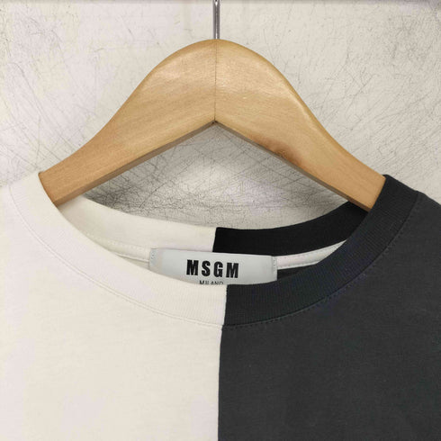 エムエスジーエム MSGM バイカラーロングスリーブカットソー メンズ JPN:XS