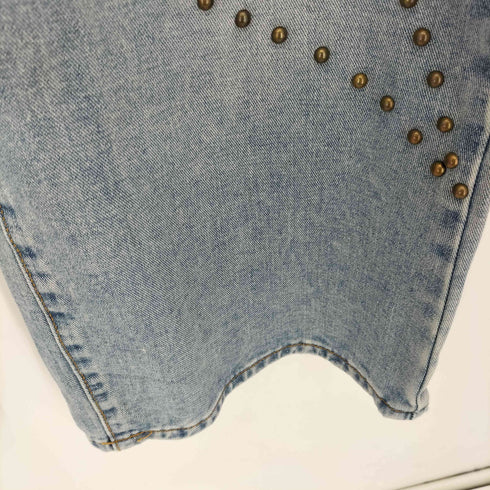 シーイン SHEIN スタースタッズデニムパンツ レディース 26