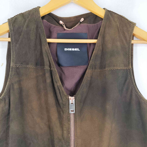 ディーゼル DIESEL スエード フリンジ ウエスタン ベスト レディース