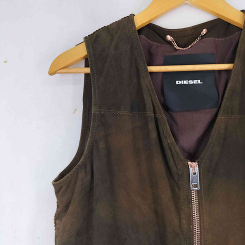 ディーゼル DIESEL スエード フリンジ ウエスタン ベスト レディース