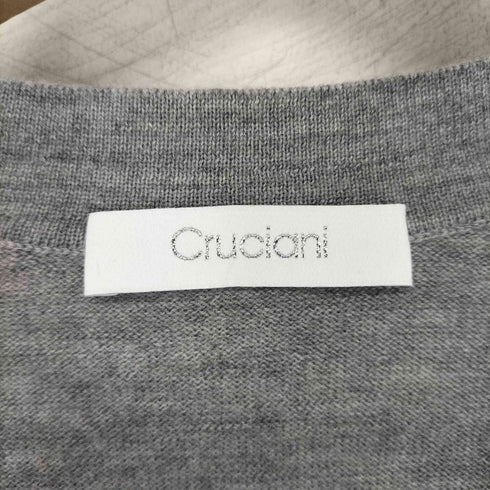 クルチアーニ Cruciani イタリア製 ウールVネックカーディガン レディース 50
