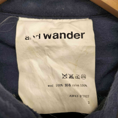 アンドワンダー and wander wool check shirt レディース JPN:2