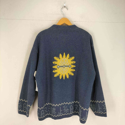 OUTFITTERS 太陽 漢字デザイン 厚手ニット メンズ import:L