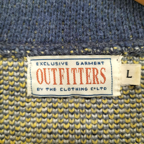 OUTFITTERS 太陽 漢字デザイン 厚手ニット メンズ import:L