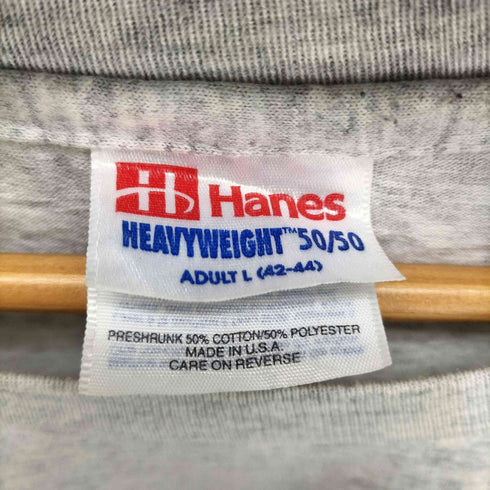 ヘインズ Hanes 90-00s USA製 HEAVYWEIGHT 50/50 両面プリントS/Sカットソー メンズ JPN:L