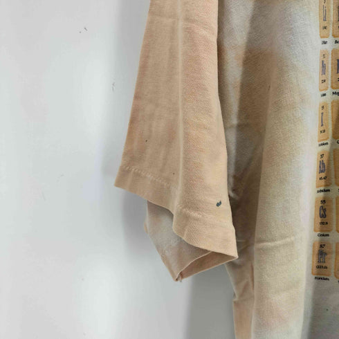 ヘインズ Hanes 90-00s BEEFY-T 周期表 元素記号 プリントS/Sタイダイカットソー メンズ JPN:XL