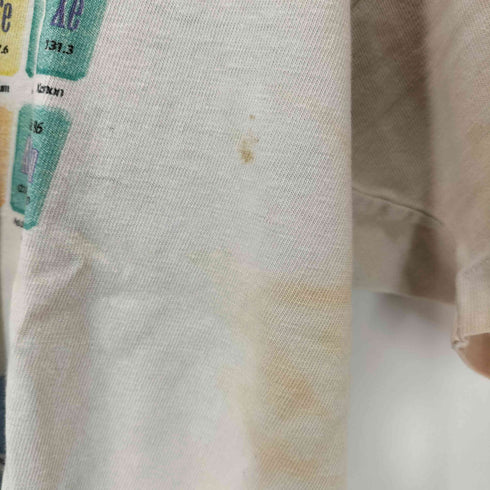 ヘインズ Hanes 90-00s BEEFY-T 周期表 元素記号 プリントS/Sタイダイカットソー メンズ JPN:XL