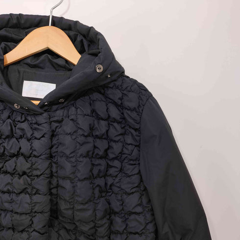 アベニールエトワール Aveniretoile ビジュー Aライン フーデッド ダウンコート レディース JPN:38