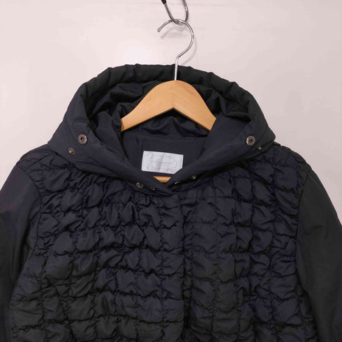 アベニールエトワール Aveniretoile ビジュー Aライン フーデッド ダウンコート レディース JPN:38