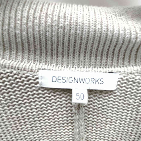 デザインワークス DESIGNWORKS アンサンブル対応 和紙 ニット ジャケット メンズ JPN:50