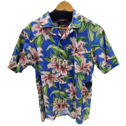 ポロラルフローレン POLO RALPH LAUREN CLASSIC FIT ハイビスカス 花柄 総柄 開襟オープンカラー アロハ シャツ メンズ import:M