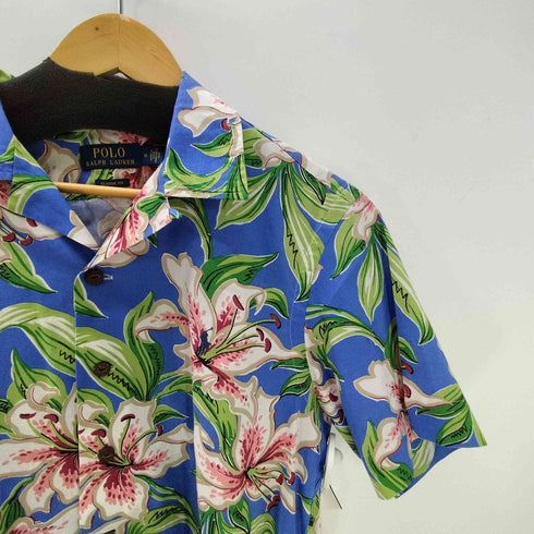 ポロラルフローレン POLO RALPH LAUREN CLASSIC FIT ハイビスカス 花柄 総柄 開襟オープンカラー アロハ シャツ メンズ import:M