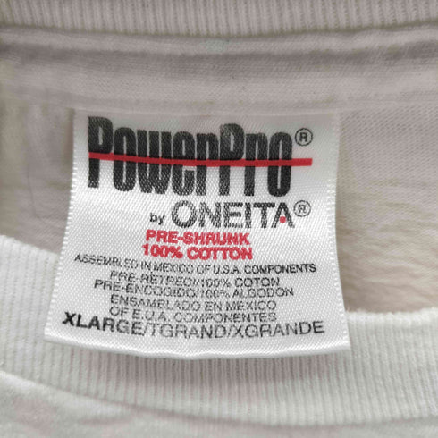 オニータ ONEITA Powerpro 企業ロゴ プリント CREDIT CARD TEE シングルステッチ メンズ JPN:XL