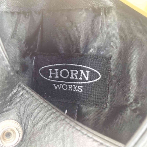 HORN WORKS Buffalo leather シングルライダースジャケット メンズ L