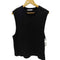 ザラ ZARA JACQUARD ジャガード コットン ポリ ノースリーブ トップス メンズ import:L