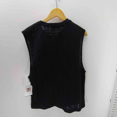 ザラ ZARA JACQUARD ジャガード コットン ポリ ノースリーブ トップス メンズ import:L