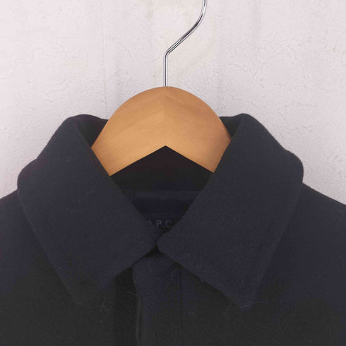 アーペーセー A.P.C. ウール メルトン 比翼ジャケット レディース S