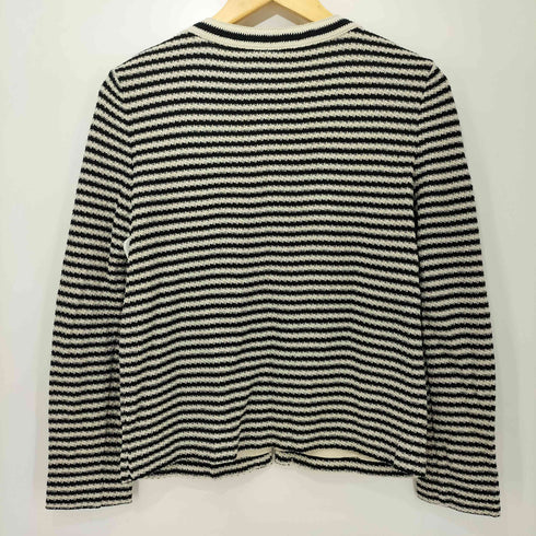 ウィークエンドマックスマーラ Weekend Max Mara ボーダー ノーカラージャケット カーディガン レディース import:S