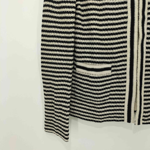 ウィークエンドマックスマーラ Weekend Max Mara ボーダー ノーカラージャケット カーディガン レディース import:S