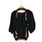 タオコムデギャルソン tao COMME des GARCONS 00s noir kei ninomiya ウール レーヨン 花柄 ニット レディース JPN:S