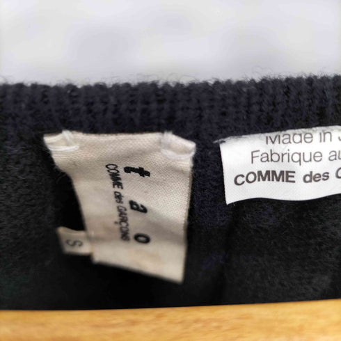 タオコムデギャルソン tao COMME des GARCONS 00s noir kei ninomiya ウール レーヨン 花柄 ニット レディース JPN:S