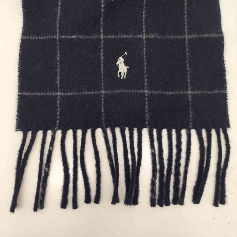 ポロラルフローレン POLO RALPH LAUREN REVERSIBLE WINDOWPANE SCARF ウィンドウペン リバーシブル ウール チェック柄マフラー メンズ
