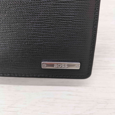 ヒューゴボス HUGO BOSS イタリアンエンボスレザー ウォレット ロゴプレート メンズ ONE SIZE