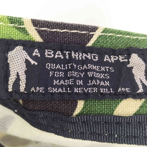 アベイシングエイプ A BATHING APE カモ柄トートバッグ 初期タグ メンズ