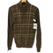 ギャップ Gap 00S 04AW OLD 紺タグ リブ編み ローゲージ ハーフジップ チェック コットン ニット セーター メンズ S/P