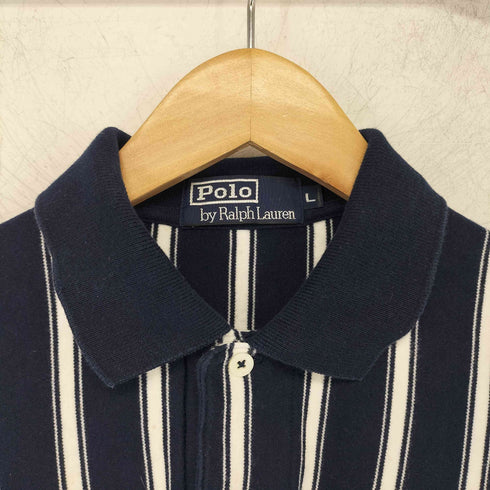 ポロバイラルフローレン Polo by RALPH LAUREN ストライプラガーシャツ ポロシャツ メンズ import:L