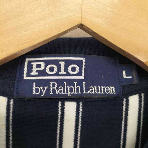 ポロバイラルフローレン Polo by RALPH LAUREN ストライプラガーシャツ ポロシャツ メンズ import:L