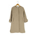 ユナイテッドアローズグリーンレーベルリラクシング UNITED ARROWS green label relaxing アンゴラビーバー スリット ノーカラー コート ロング丈 レディース JPN:36